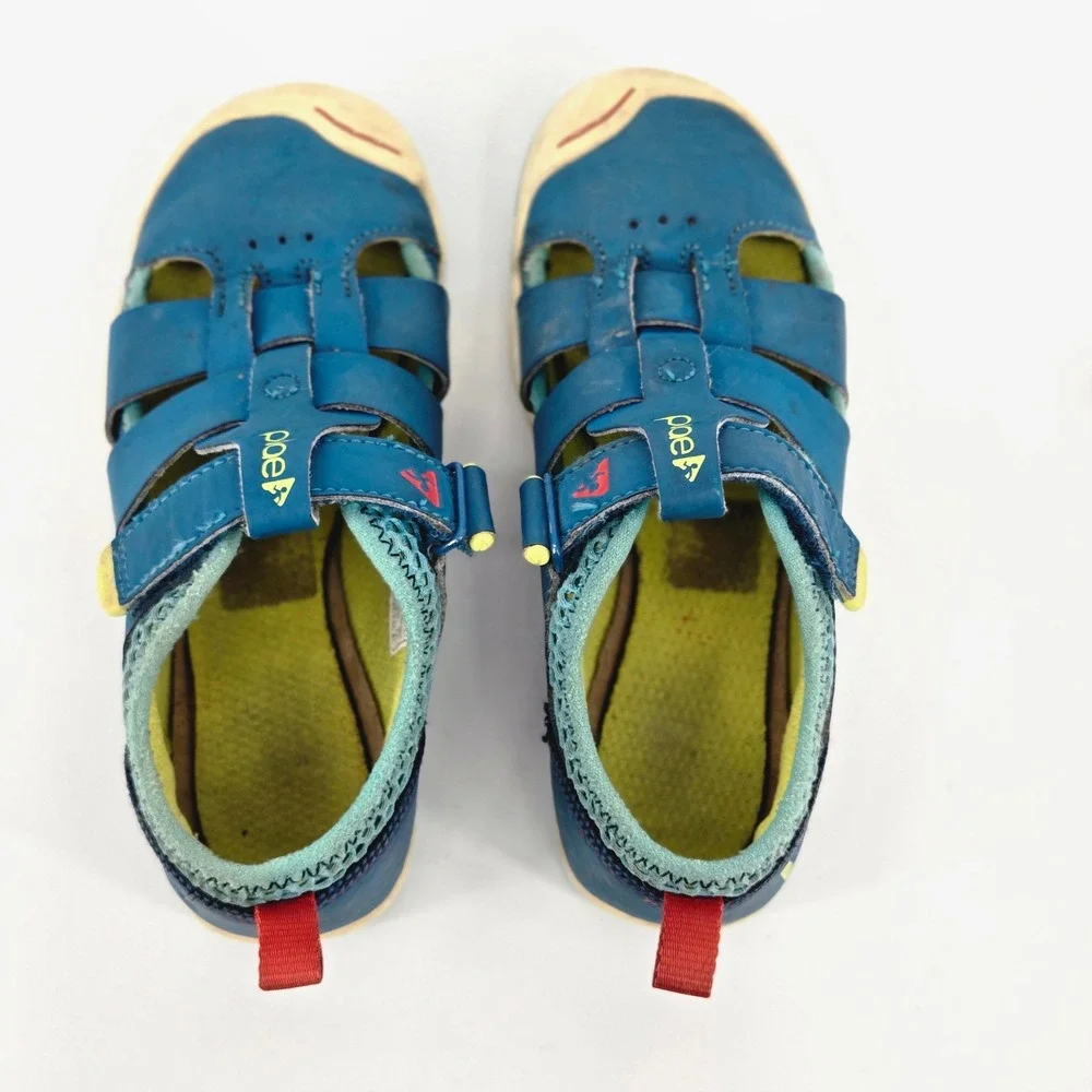 Plae Kids Sam 2.0 Blue Water Friendly Outdoor Sports Sandals Shoes Size 12.5